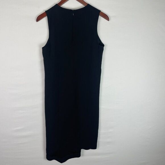 Victor Alfaro Collective Sleeveless Crew Neck Shift Knee Length Dress Black XS - Picture 3 of 7